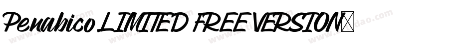 Penabico LIMITED FREE VERSION字体转换